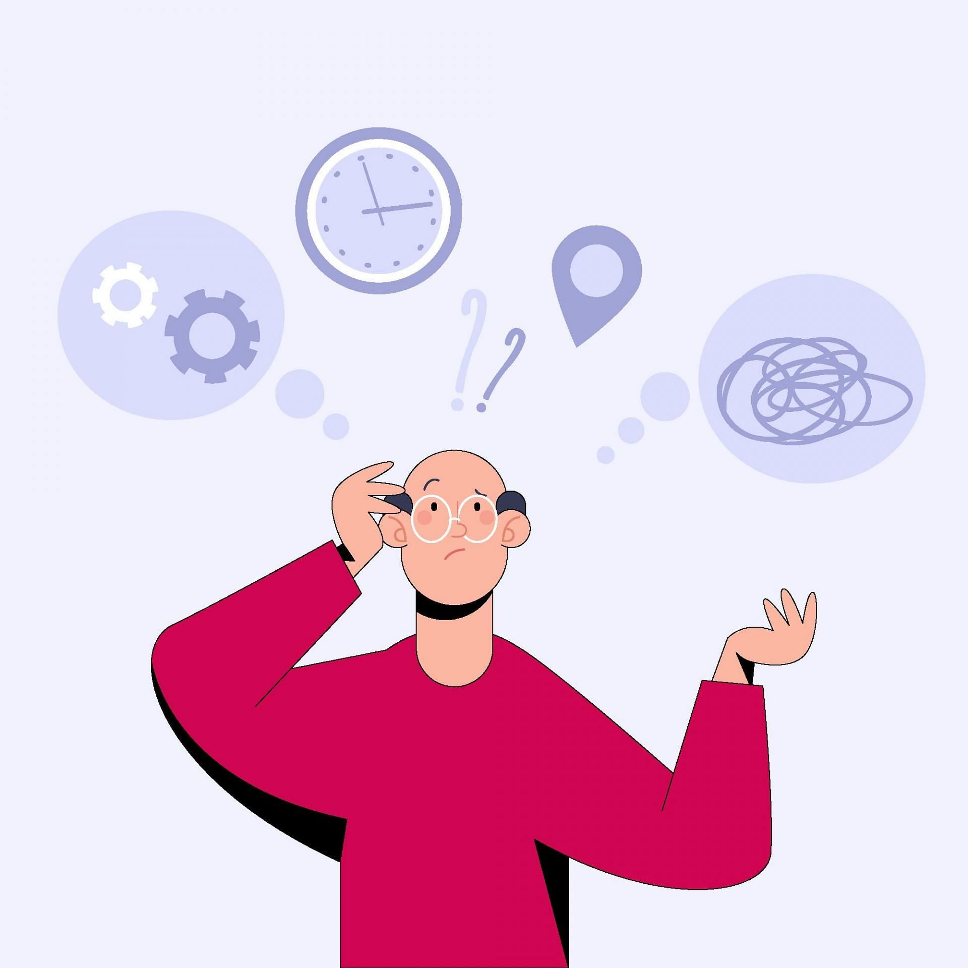 It is important to treat brain fog symptoms before they worsen. (Image via Freepik/Storyset)